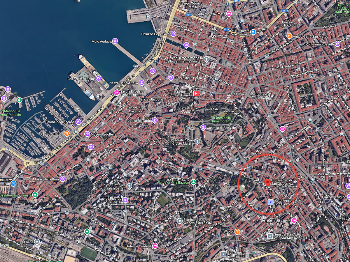 mappa ex lavatoio san giacomo trieste
