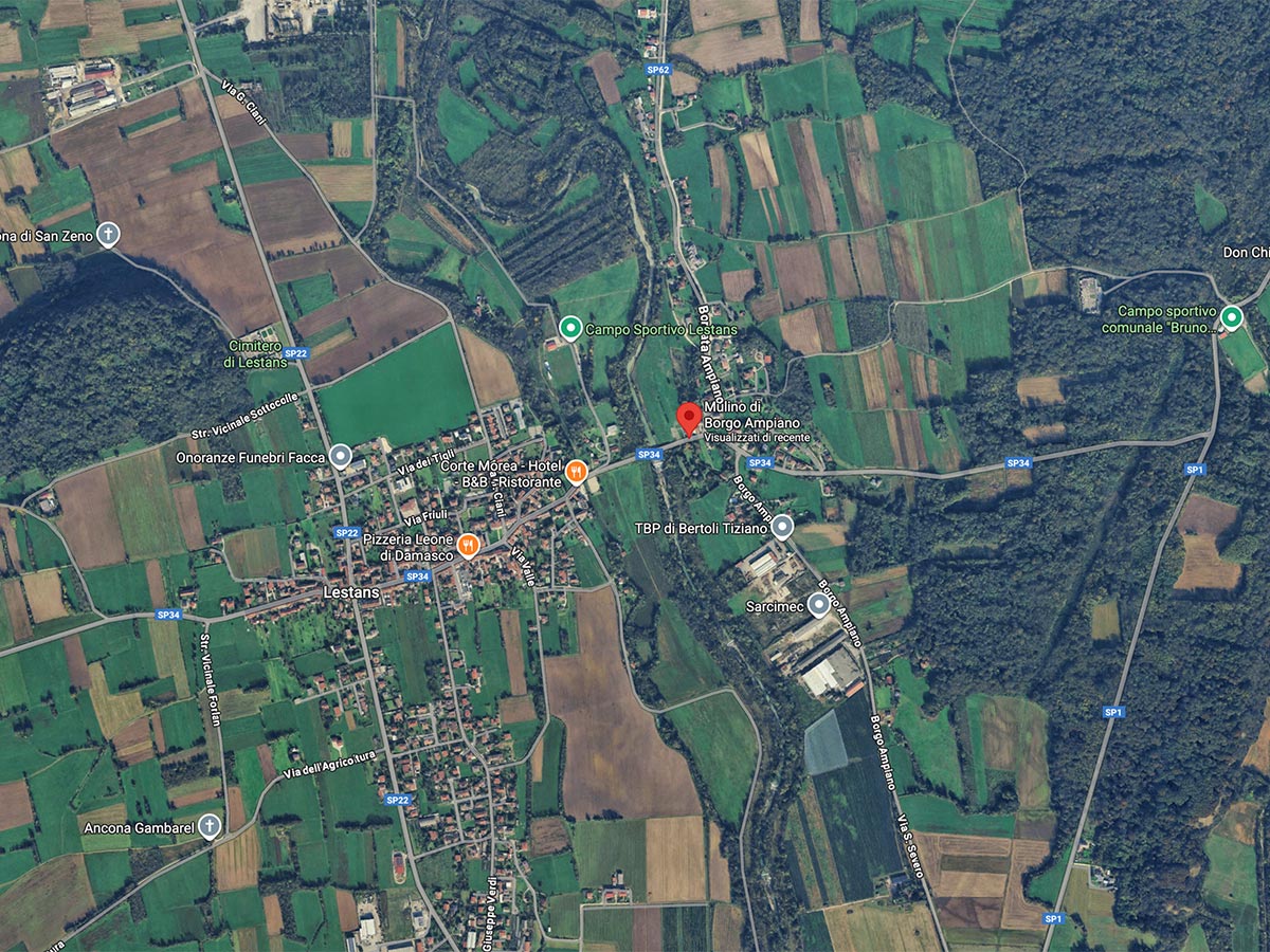 mappa lavatoio borgo ampiano pinzano