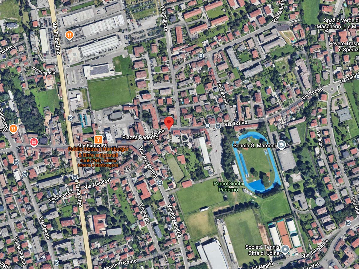 mappa lavatoio paderno udine