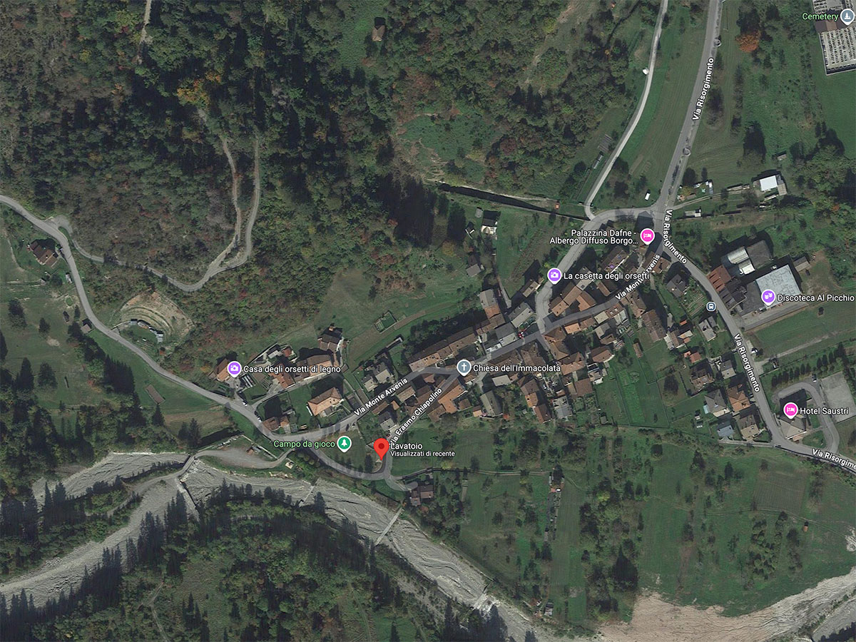 mappa lavatoio priola sutrio