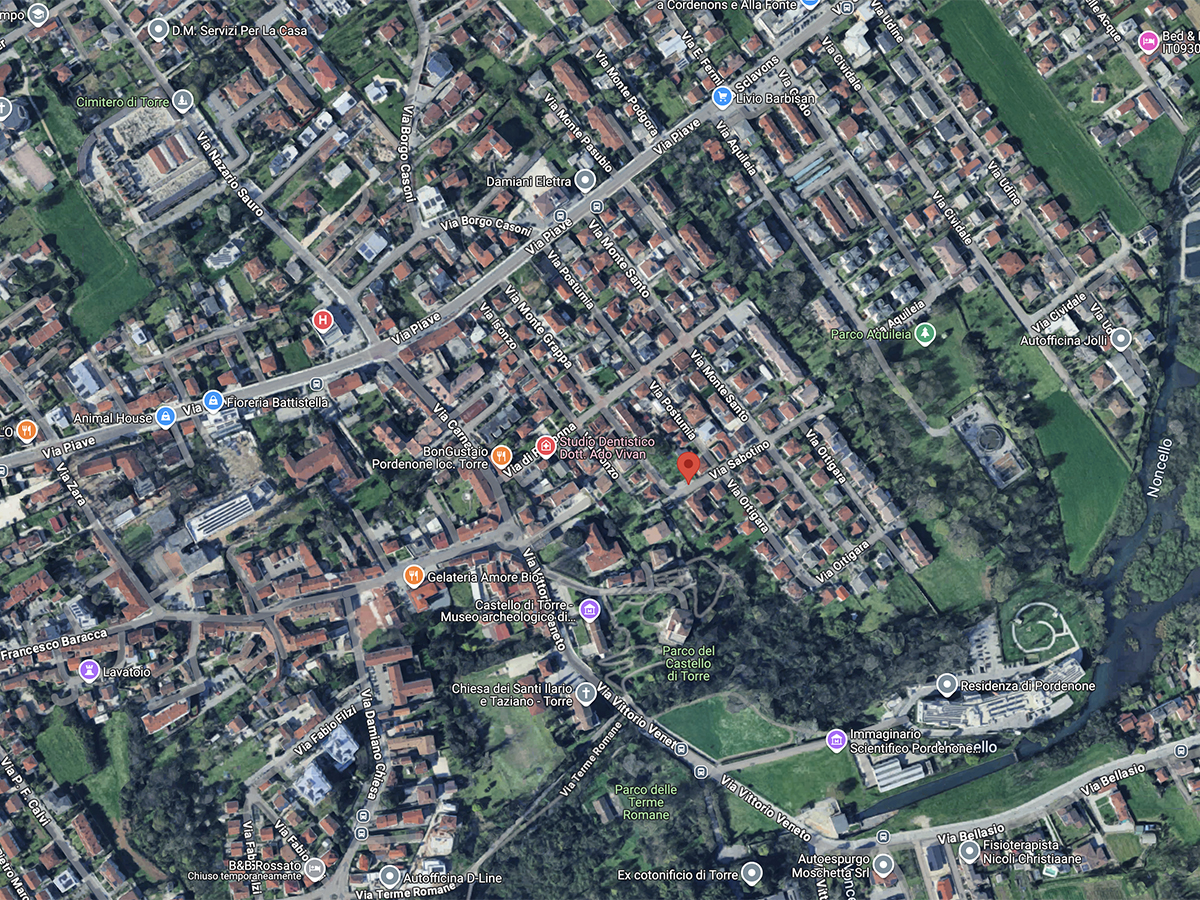 mappa lavatoio via sabotino torre pn
