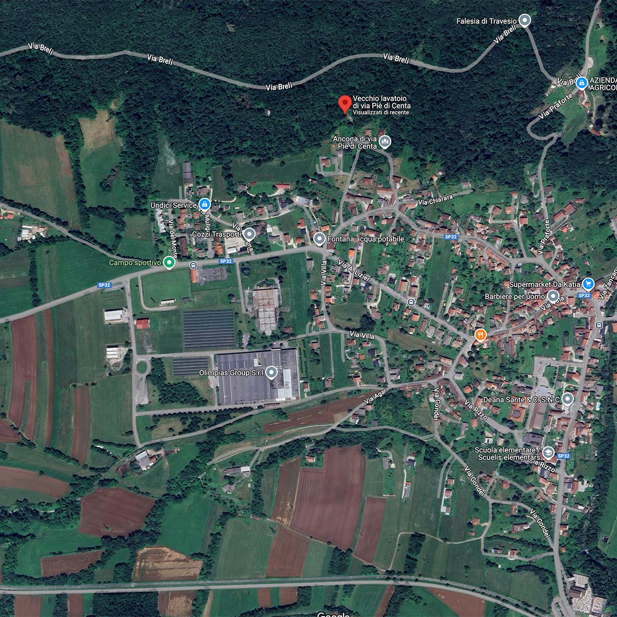 mappa lavatoio travesio